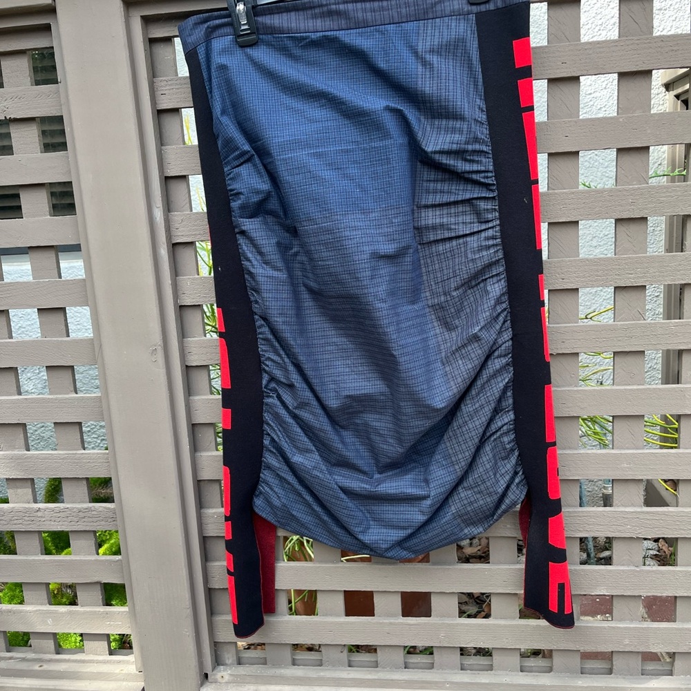 Stella McCartney Blue and Red Midi Skirt